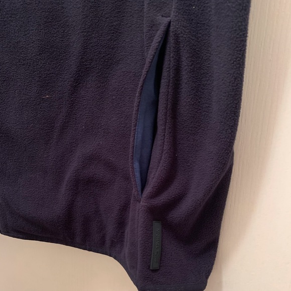 Michael Kors Front Zip Drawstring Hood Sleeveless Hoodie Vest - Picture 5 of 9